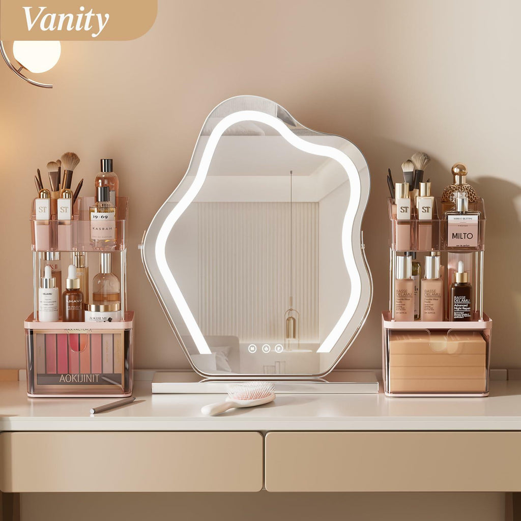 Delamu 3-Tier Makeup Organizer with Drawers