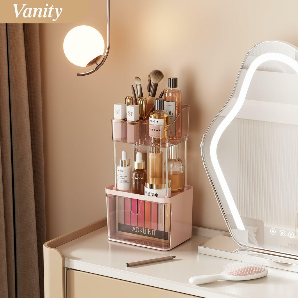 Delamu 3-Tier Makeup Organizer with Drawers