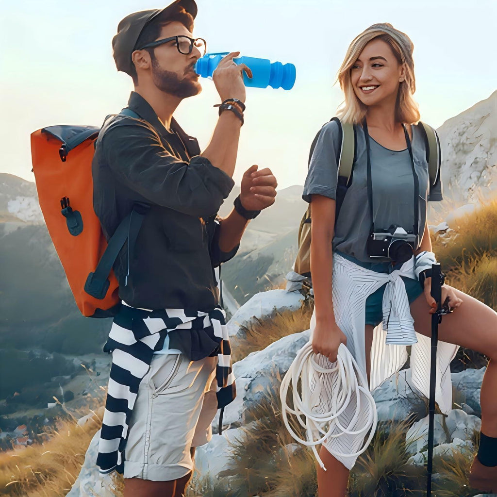 Mitour Collapsible Silicone Water Bottle Cup 650ml