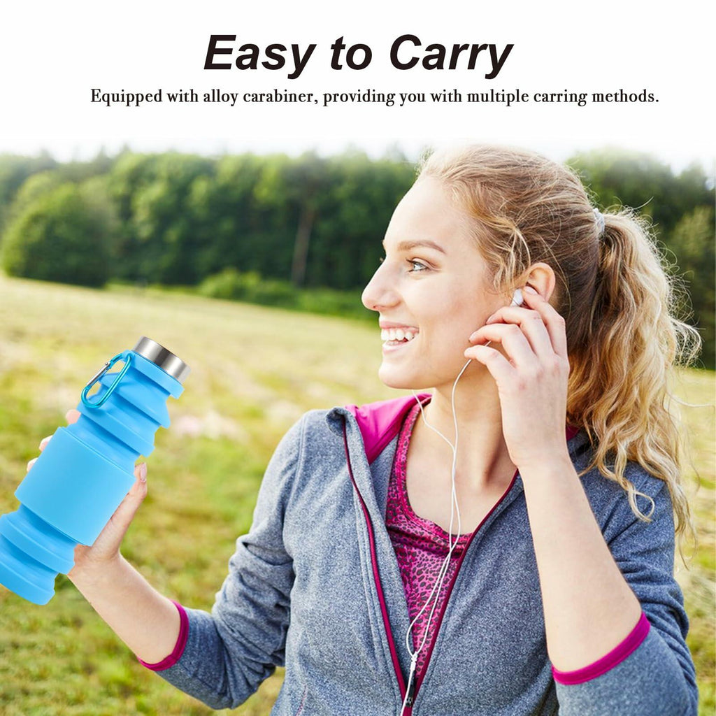 Mitour Collapsible Silicone Water Bottle Cup 650ml