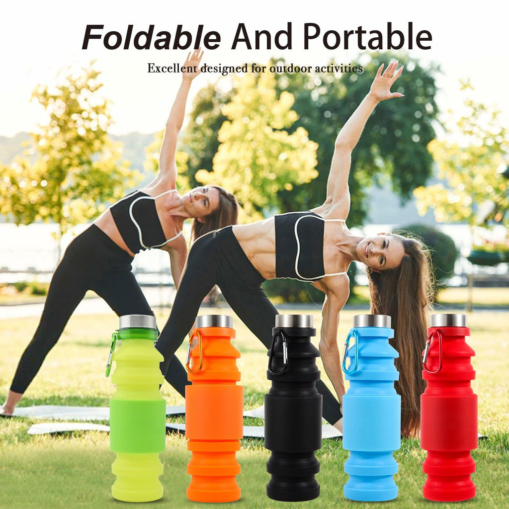 Mitour Collapsible Silicone Water Bottle Cup 650ml