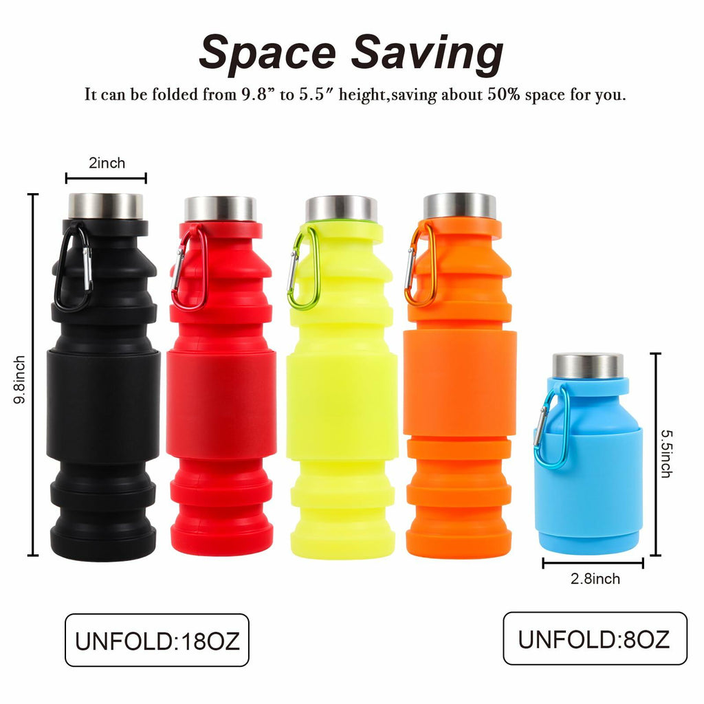 Mitour Collapsible Silicone Water Bottle Cup 650ml