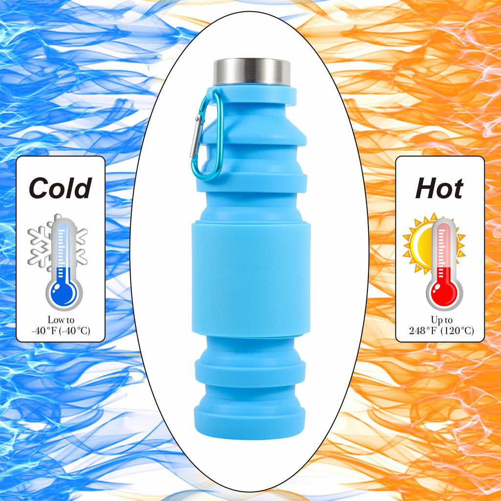Mitour Collapsible Silicone Water Bottle Cup 650ml