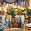 CINNVOICE LED Wooden Nativity Set