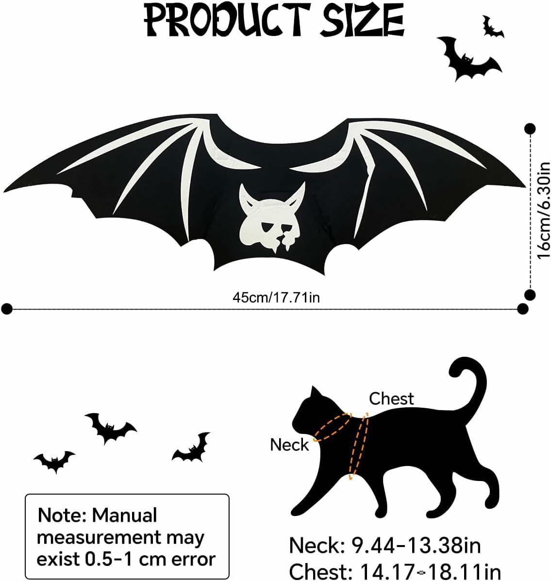 VELTHORIX Cat Bat Wings, Small