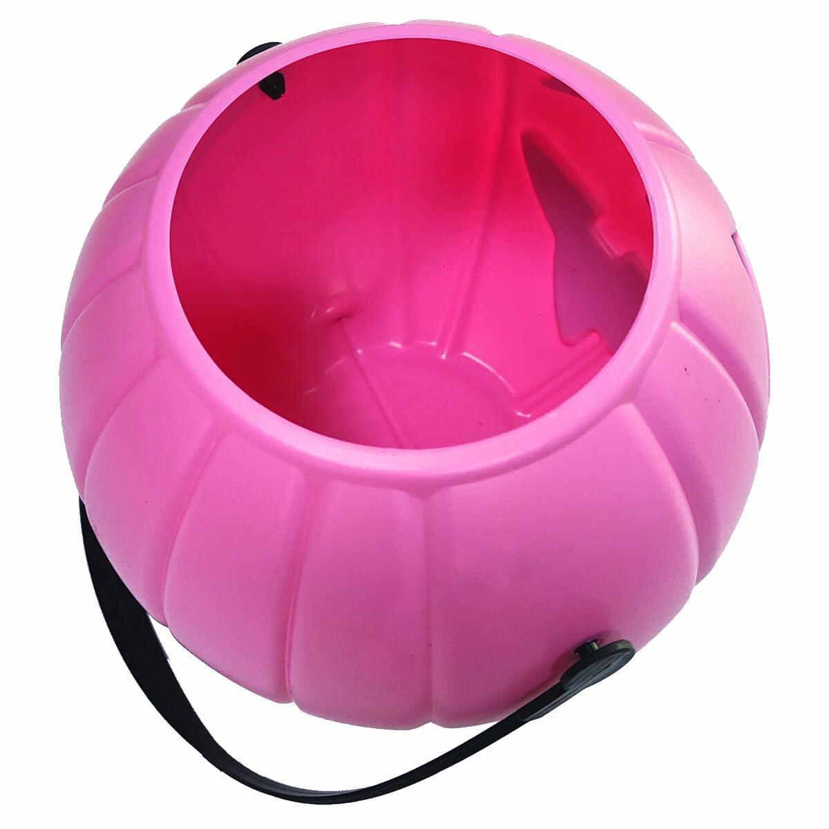 Pink Pumpkin Candy Bucket, 7 in