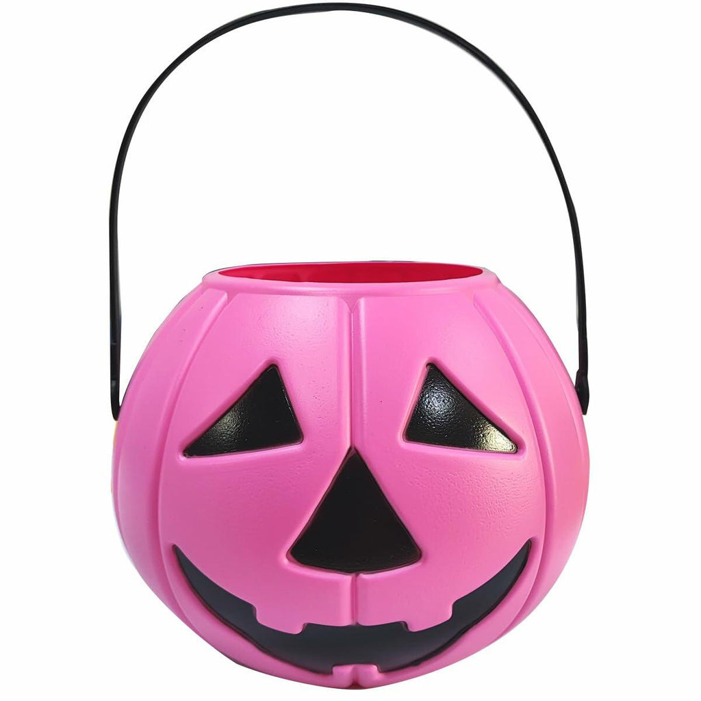 Pink Pumpkin Candy Bucket, 7 in