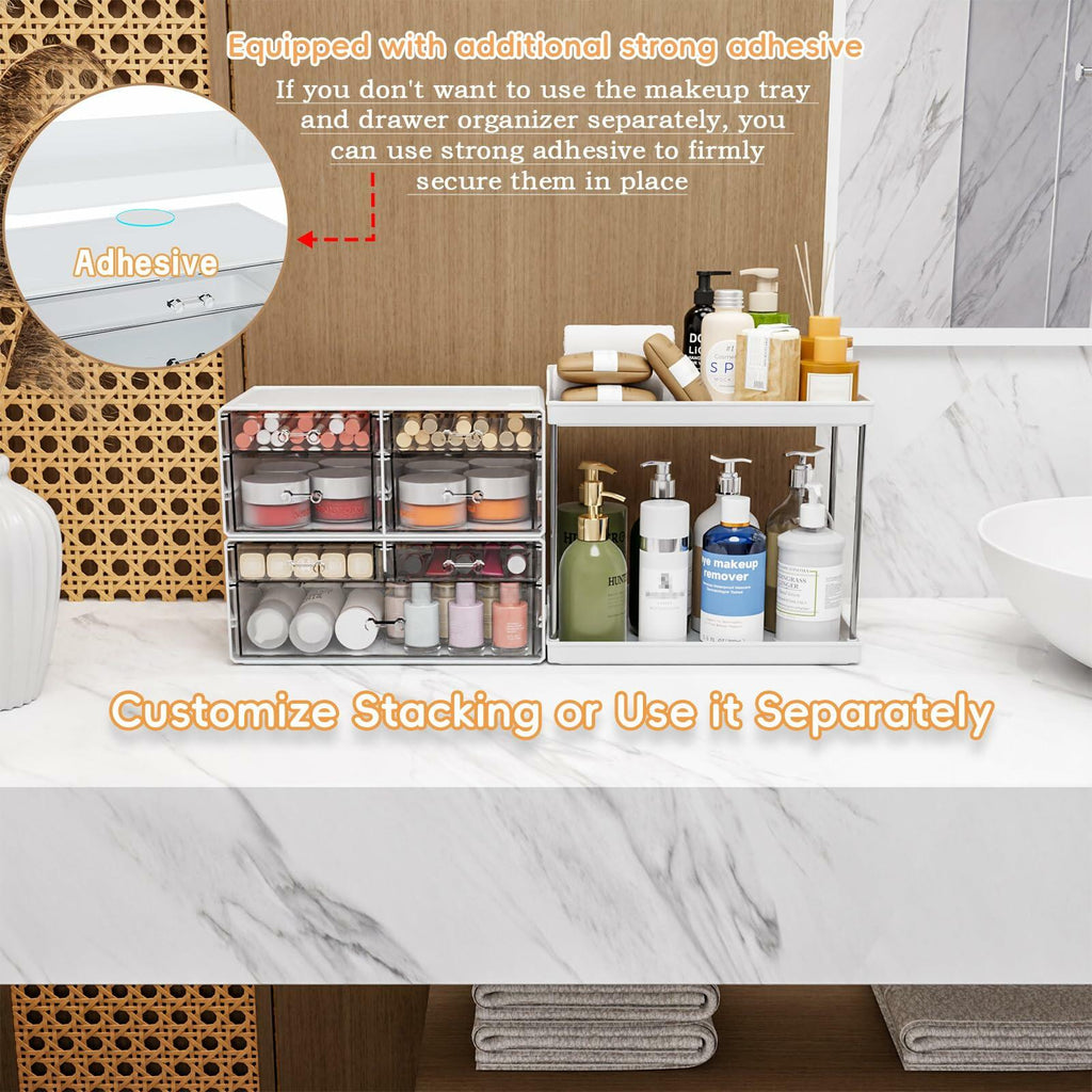 Yieach Acrylic Makeup Organizer Large Skincare