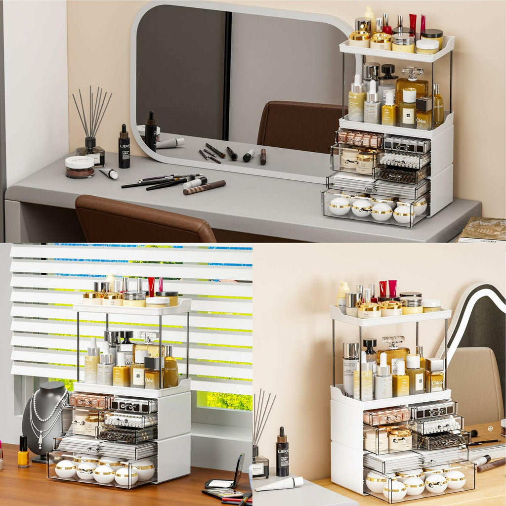 Yieach Acrylic Makeup Organizer Large Skincare