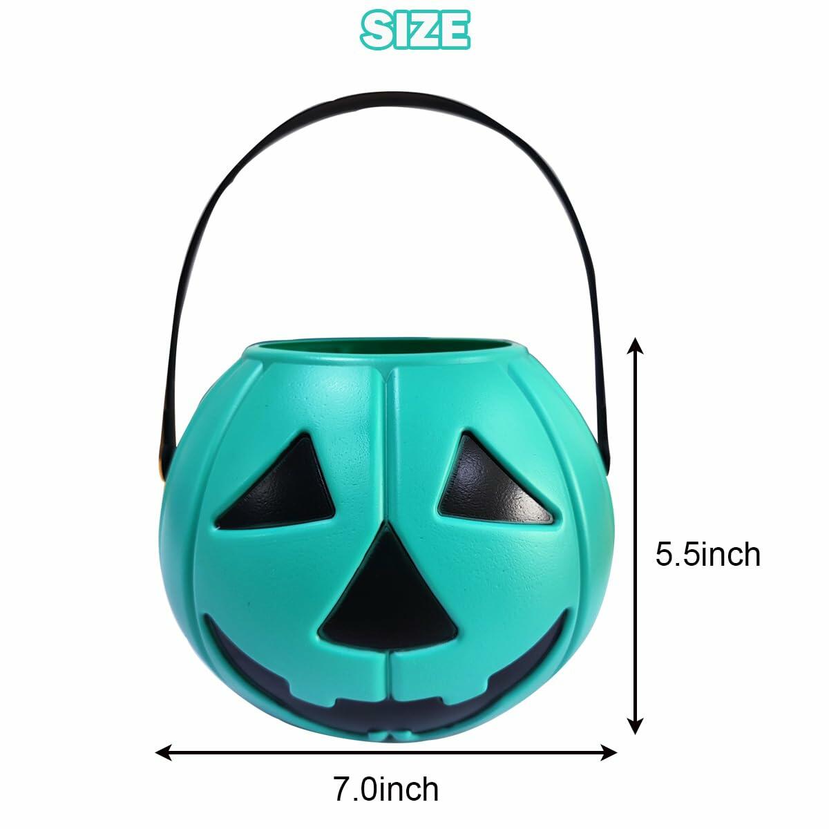 Teal Pumpkin Candy Bucket, 7 in