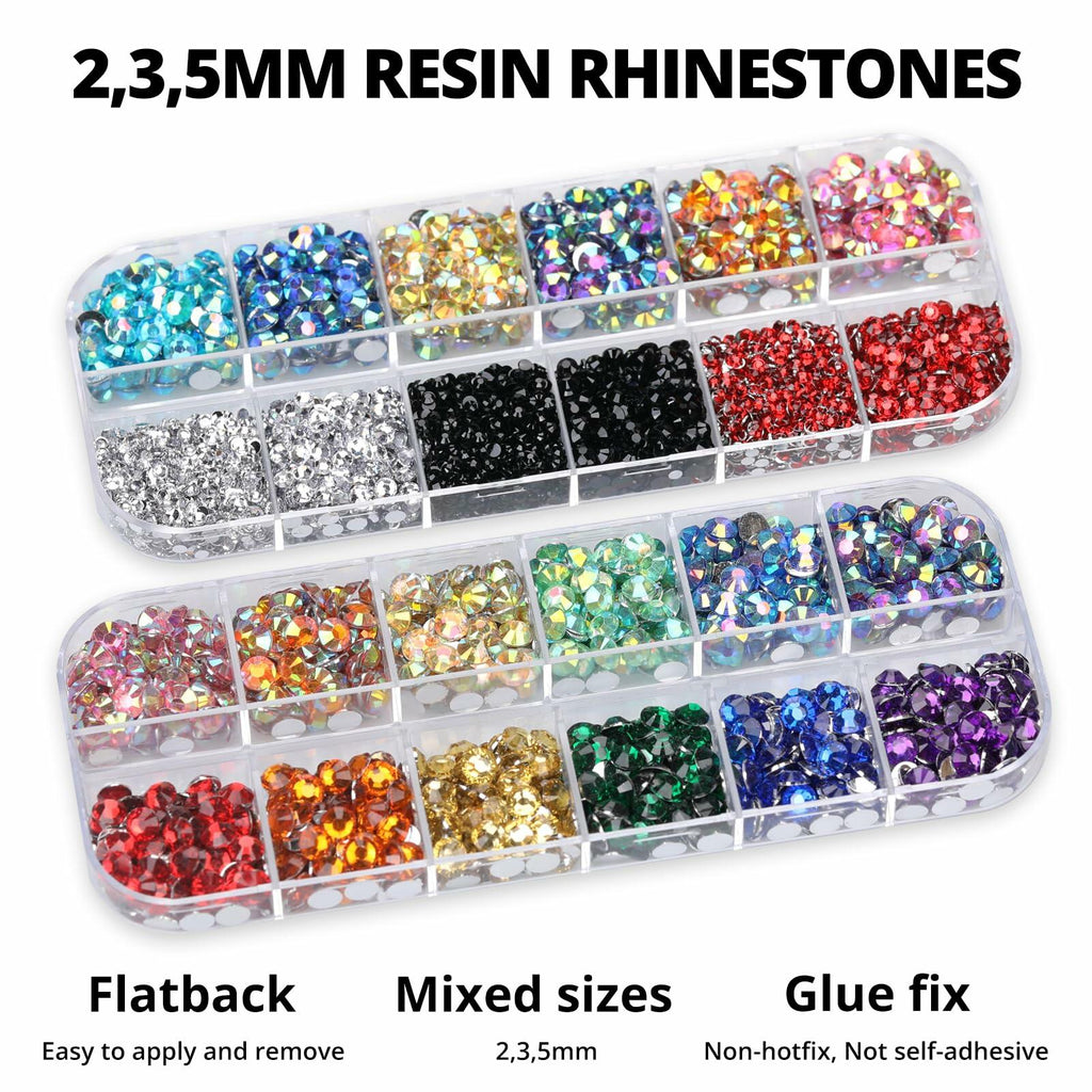 Red Resin Flatback Rhinestones – 11,000-Piece Craft Kit