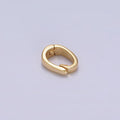 16K Gold Filled Clap Bail for Z-491
