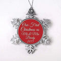 Personalized First Christmas as Mr & Mrs Ornament