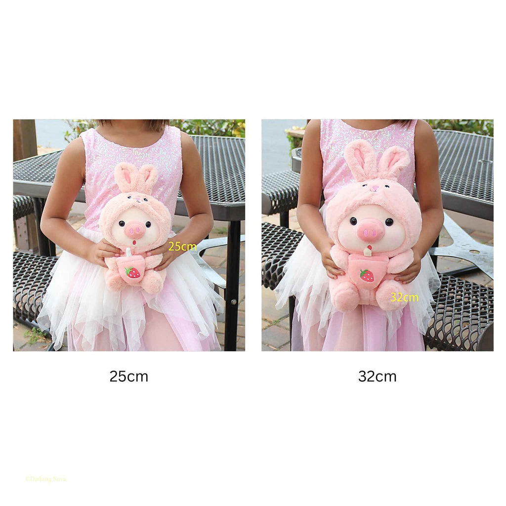 Pig Boba Plush Toy Cute Bubble
