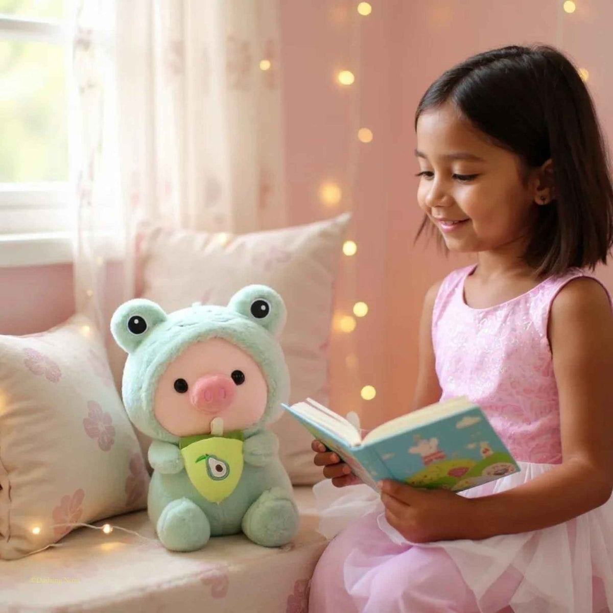 Pig Boba Plush Toy Cute Bubble