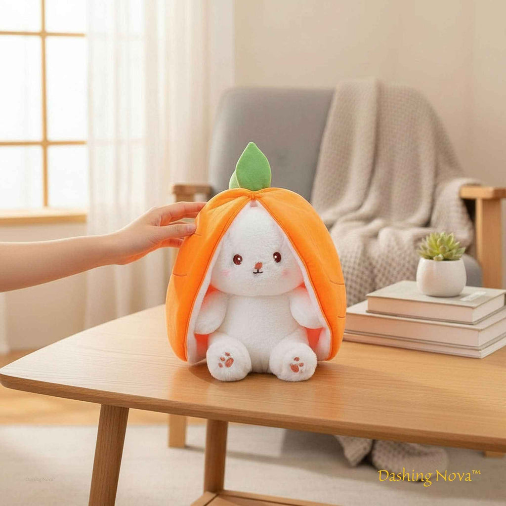 Reversible Strawberry Bunny Plush Toy Soft