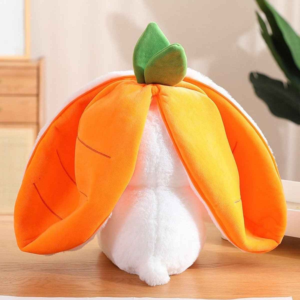 Reversible Strawberry Bunny Plush Toy Soft
