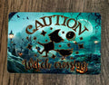 Caution Witch Crossing Metal Sign