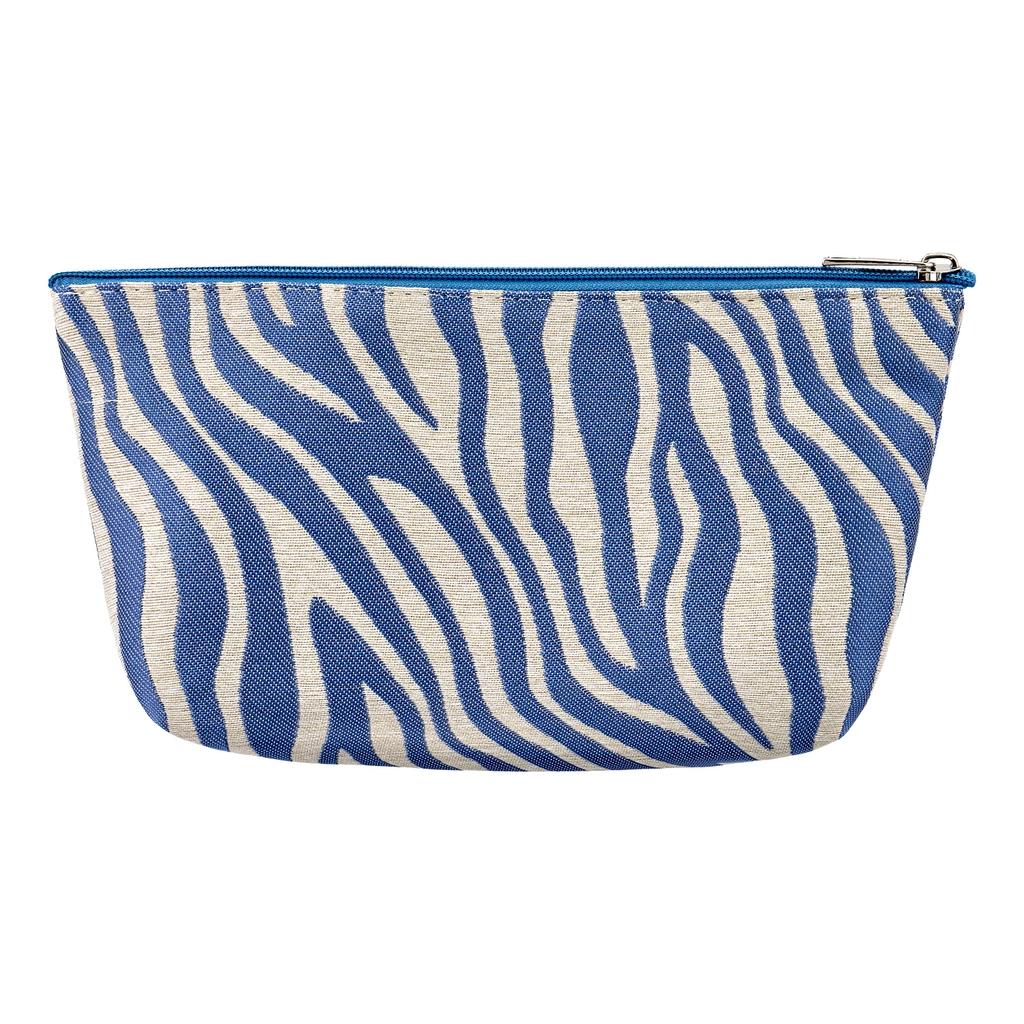 Eklips Blue Zebra Makeup Bag