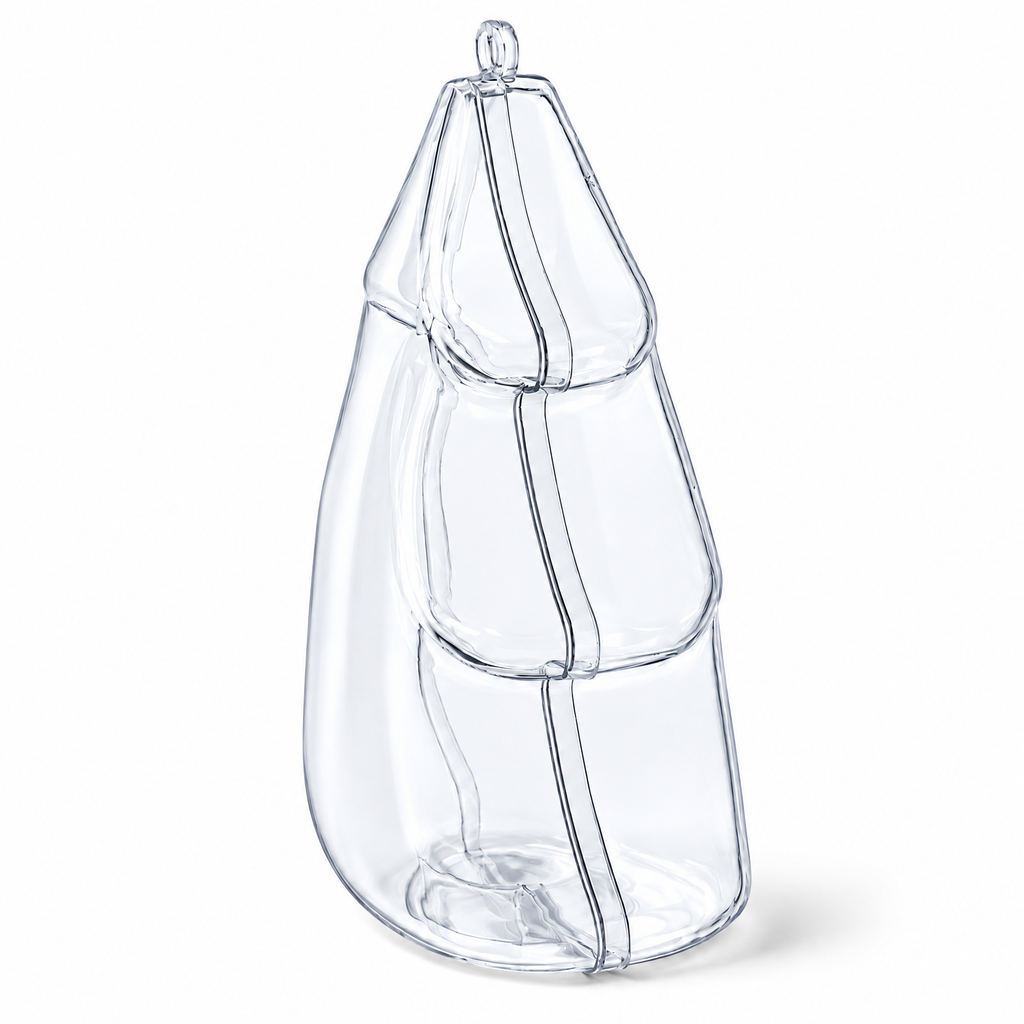 Clear Fillable Christmas Tree Ornaments, Set of 3