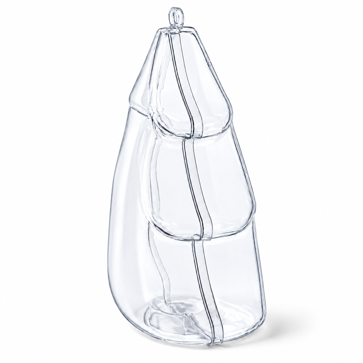 Clear Fillable Christmas Tree Ornaments, Set of 3