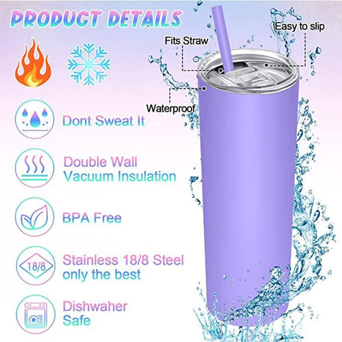 20 oz Stainless Steel Insulated Travel Tumbler