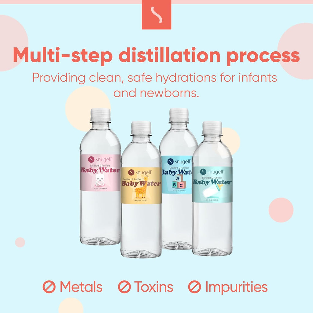 Baby Distilled Water - Water 16.9oz (12 pack)