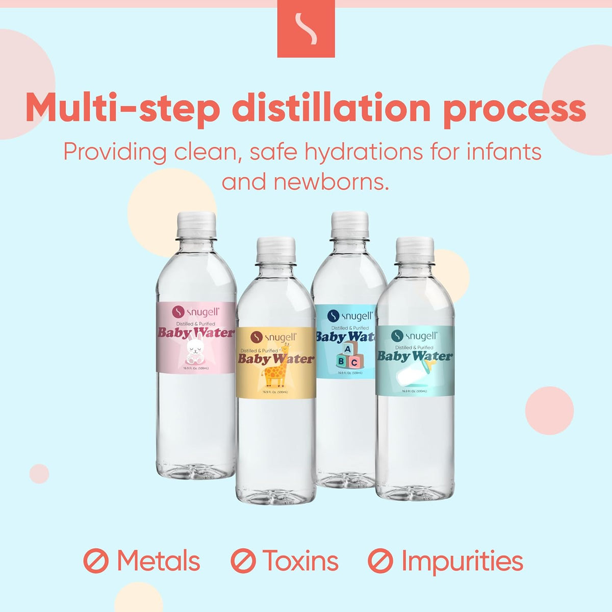 Baby Distilled Water - Water 16.9oz (12 pack)