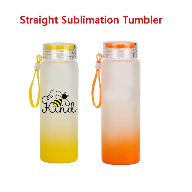 17oz Sublimation blank frosted glass Ombre
