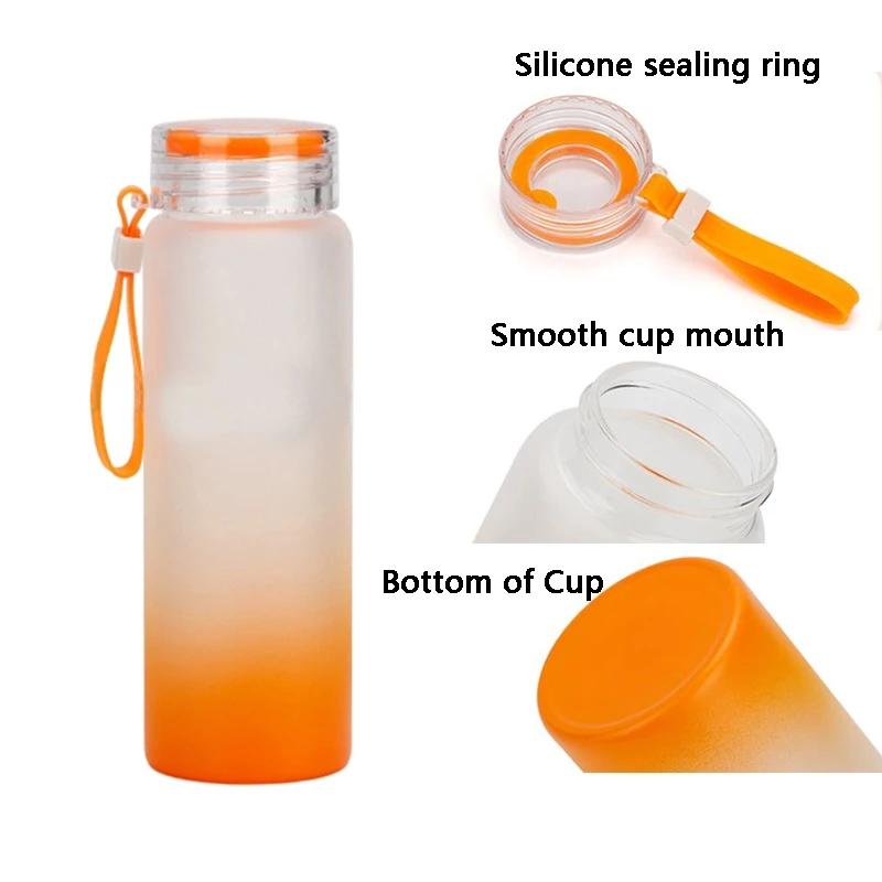 17oz Sublimation blank frosted glass Ombre
