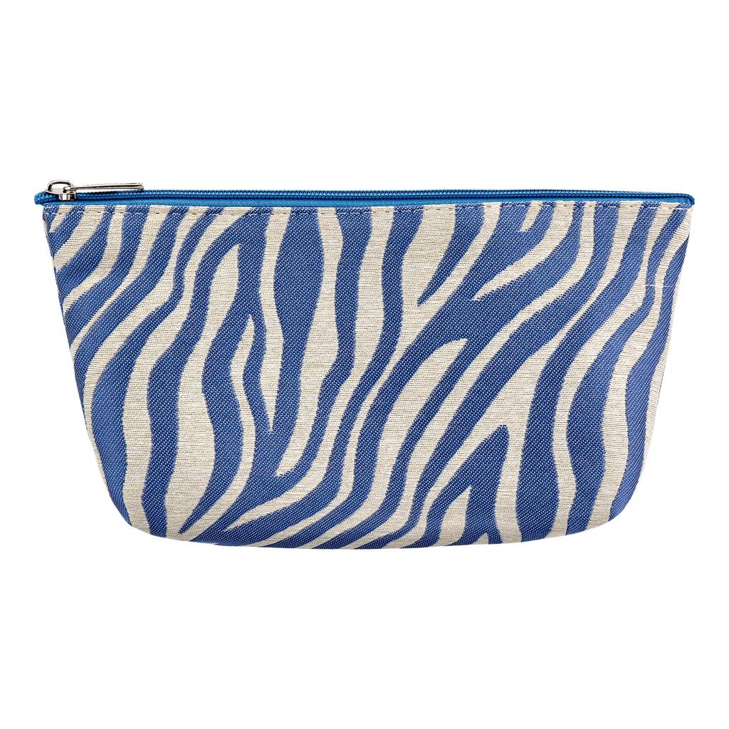 Eklips Blue Zebra Makeup Bag