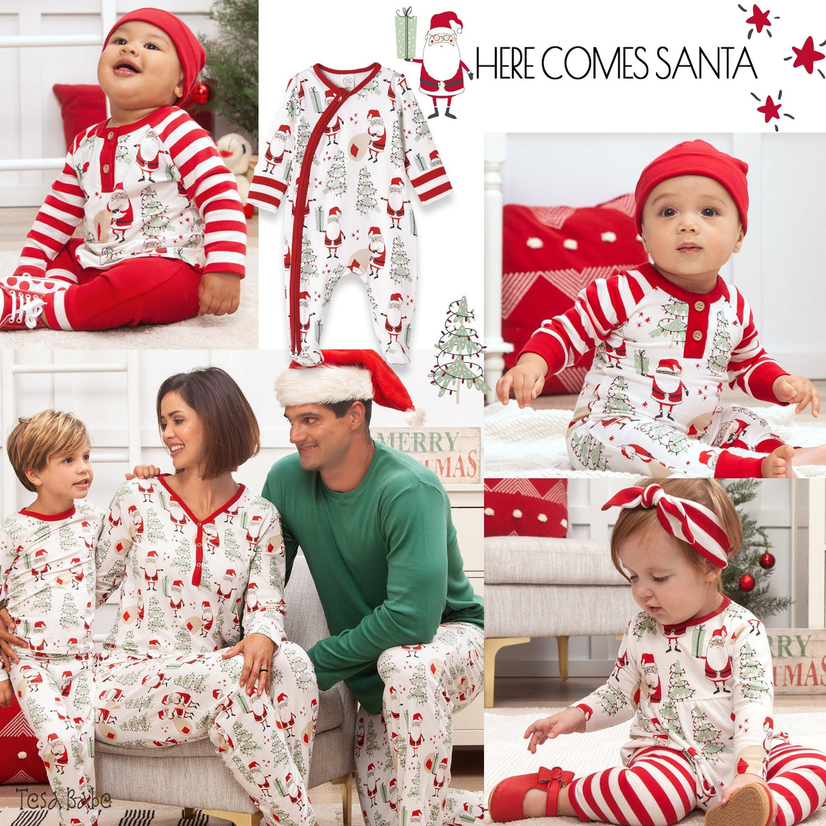 Women's Santa Bamboo Pajama Set