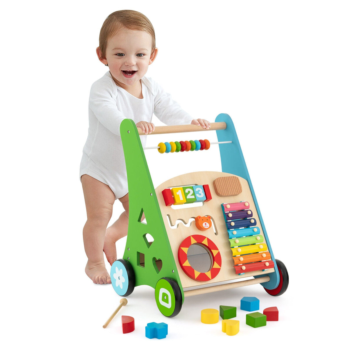 Toddler Push Walker Activity Center Toy