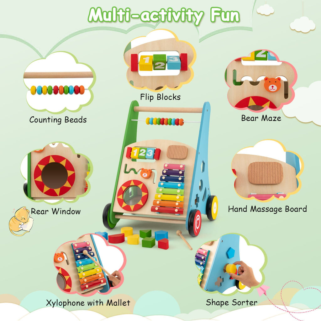 Toddler Push Walker Activity Center Toy