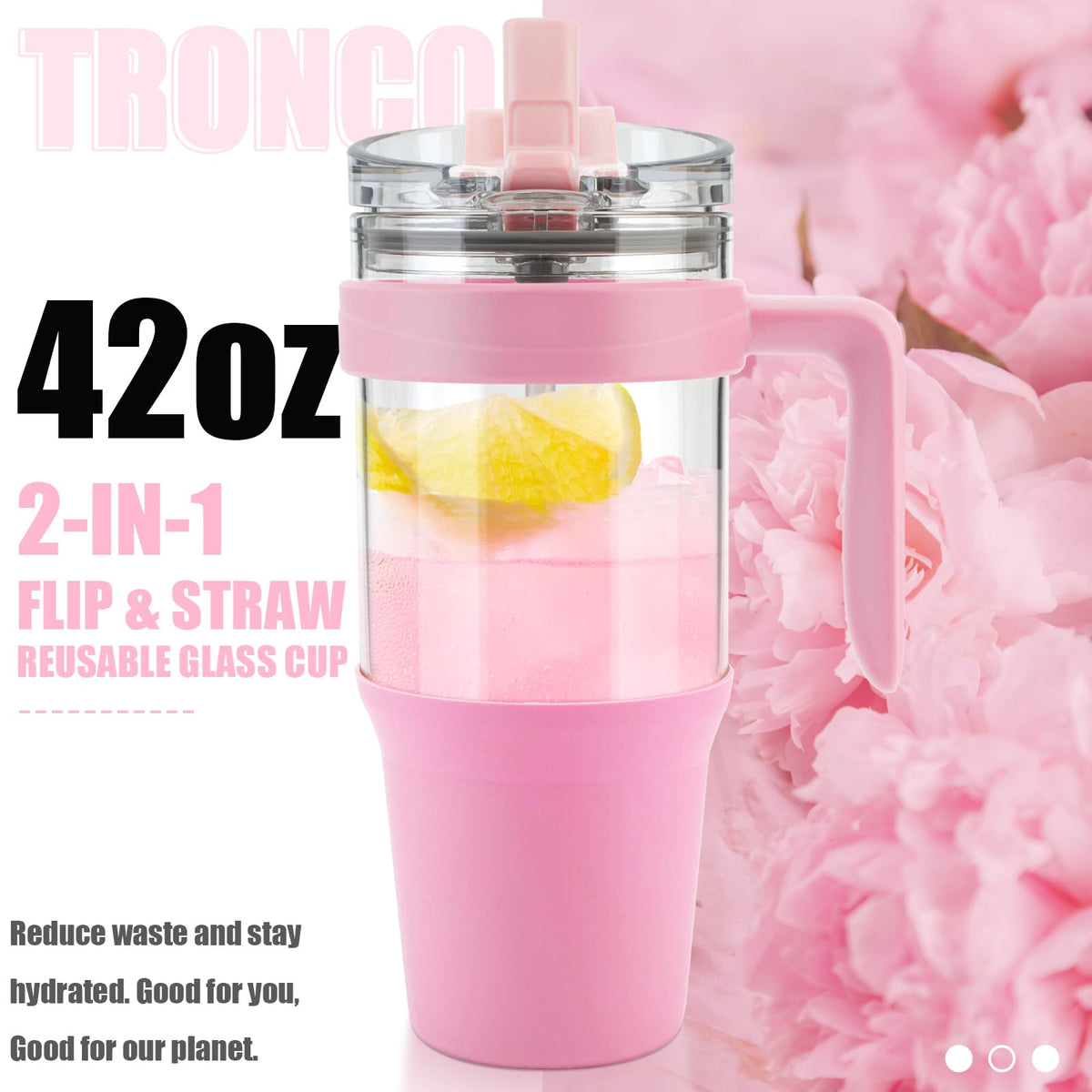 Tronco 40 oz Glass Tumbler with