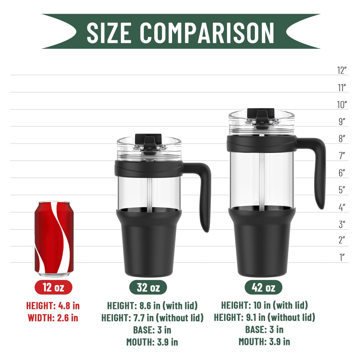 Tronco 40 oz Glass Tumbler with