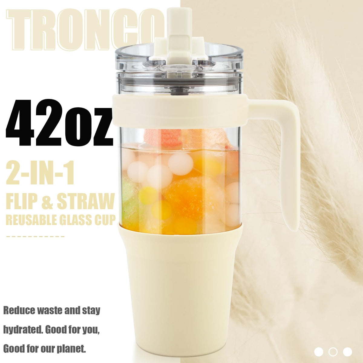 Tronco 40 oz Glass Tumbler with