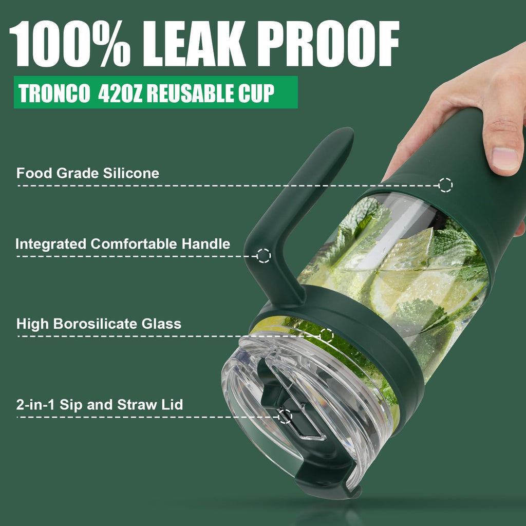 Tronco 40 oz Glass Tumbler with