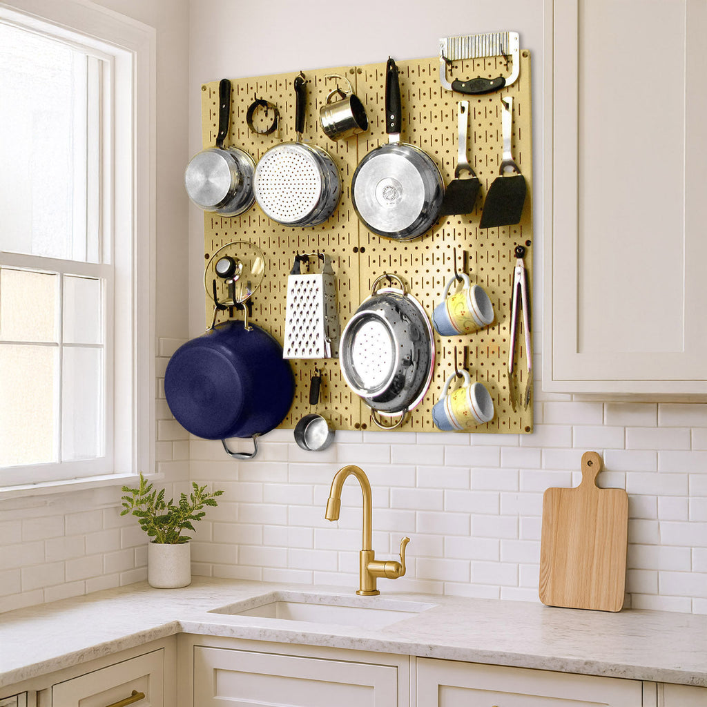 Kitchen Pegboard Organizer Kit Pots &