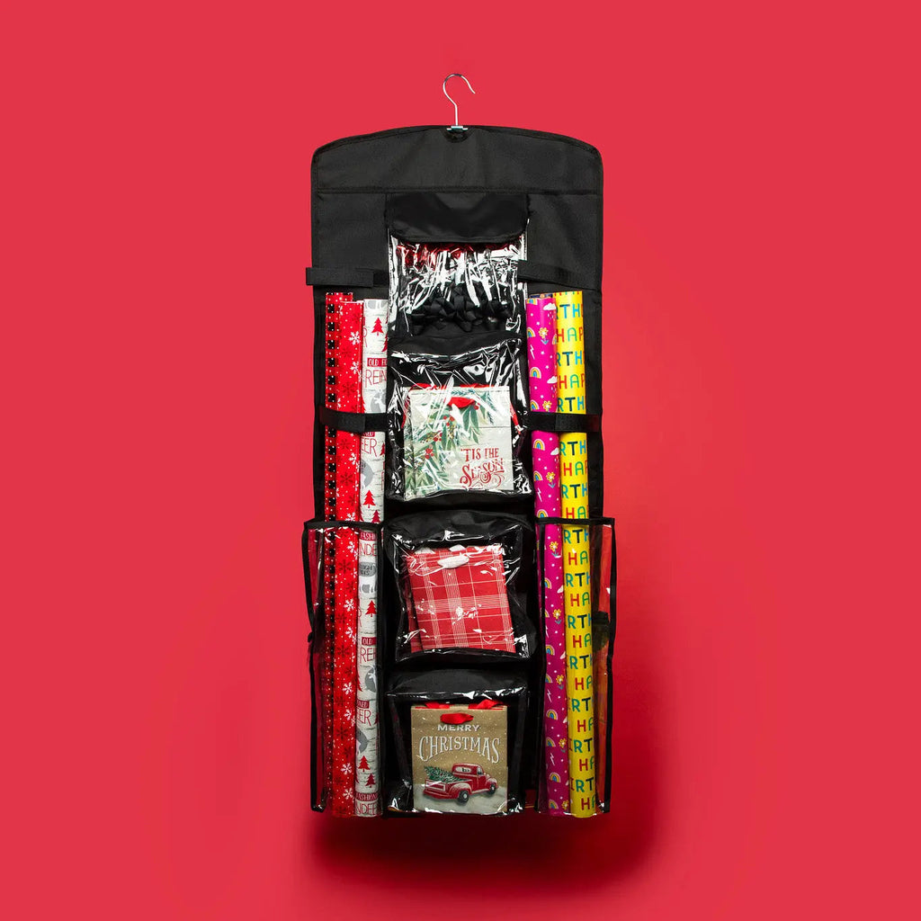 Hanging Gift Wrap Storage Organizer