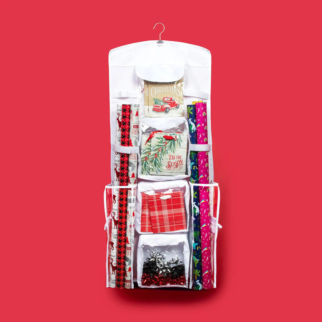 Hanging Gift Wrap Storage Organizer