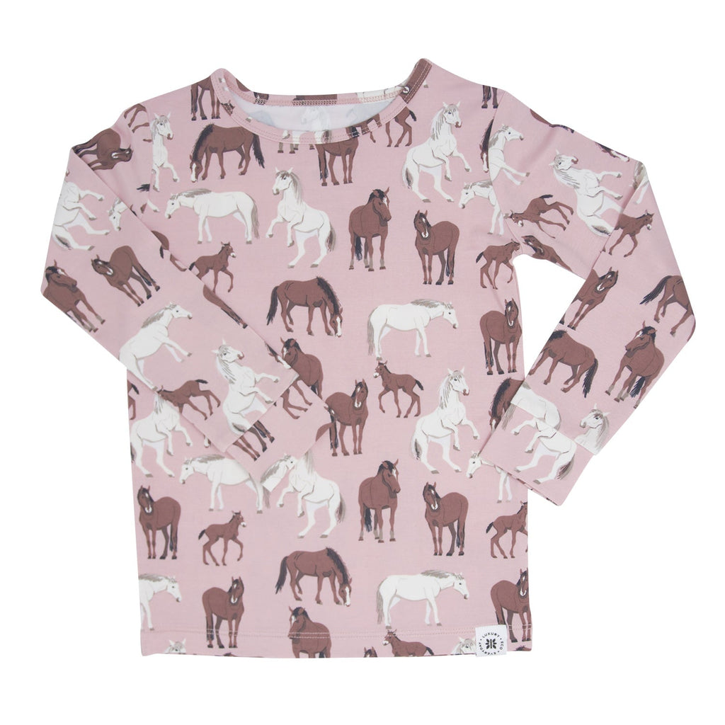Wild Horses Big Kid Pajama Set